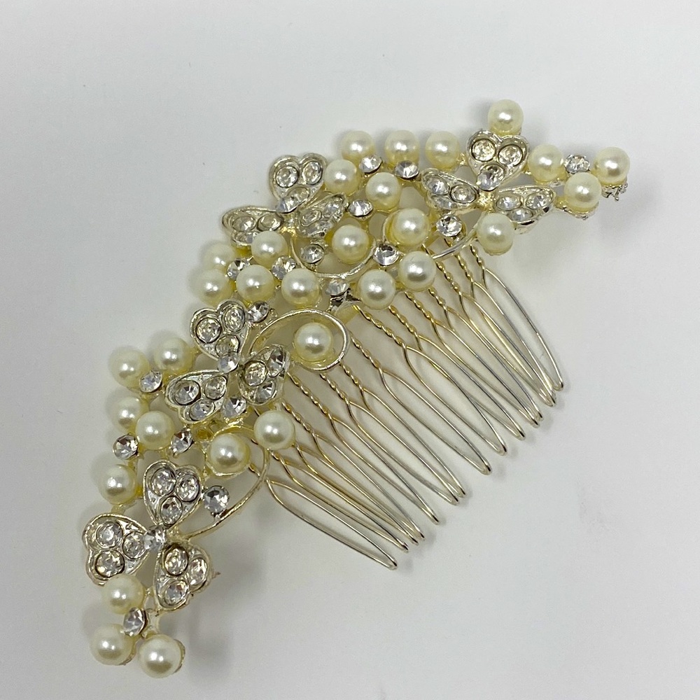 Womens Imitation Pearl Hair Comb